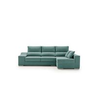 sofa chaiselongue con pufs y arcon amatista plus 265 turquesa derecha
