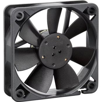 Refrigeración aire Papst 60 mm 4000 RPM 27 dB 27 m³/h compacto negro