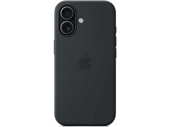 Apple Funda de silicona con MagSafe, Para iPhone 17, Compatible correa Crossbody, Negro