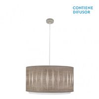 akunadecor lampara colgante modelo alexandra color madera gris regulable