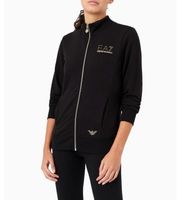 ea7 para mujer 8ntm43tj9rz sudadera evolution con cremallera negro xs casual poliester manga larga