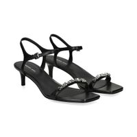 michael kors sandalias con tacon mujer - negro talla 7