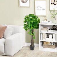 arbol de cidra artificial de 110 cm planta falsa en maceta con tronco de madera real ramas ajustables planta de suelo decoracion interior