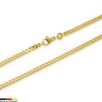 cadena barbada oro de 14 quilates 45cm