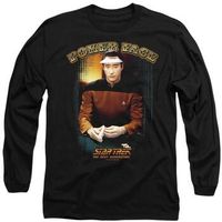star trek camiseta manga larga poker face para mujer