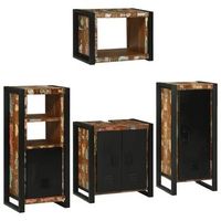 juego de muebles de bano 4 uds multicolor vidaxl