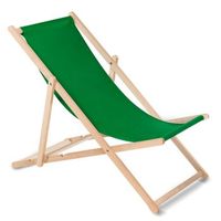 tumbona madera de haya respaldo ajustable verde