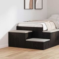 vidaxl armario de almacenamiento 2 uds roble negro 108 x 41 x 40 cm