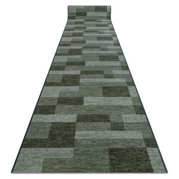 Alfombra De Pasillo Con Refuerzo De Goma  Icona Verde 100cm 100x370 Cm