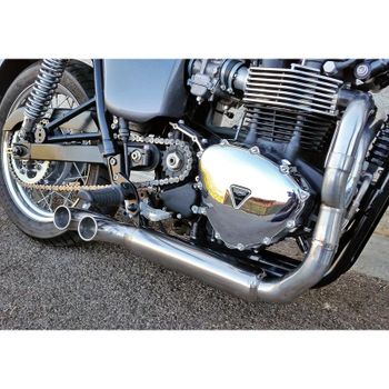 Sistema de escape Triumph Thruxton 1200 E4 Mass Trucker 2-1