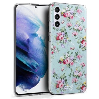 Cool Funda Silicona Dibujos Flores para Samsung Galaxy S21 Plus