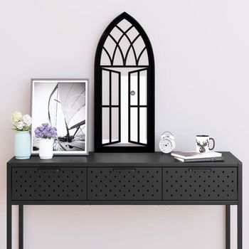 Espejo Decorativo | Espejo De Hierro Negro Para Uso Interior 70x30 Cm Cfw966880