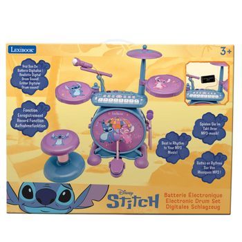 Disney Stitch Batería Completa Con Efectos Luminosos Y Asiento