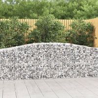 cesta de gaviones  gavion para piedras  gavion decorativo forma arco hierro galvanizado 400x50x80100cm cfw482836