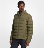 michael kors para hombre mc67995 chaqueta acolchada baxter verde xl casual nylon
