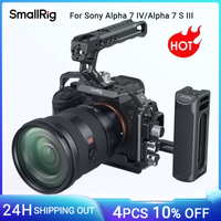 jaula dslr completa smallrig para sony alpha a7iv a7 iv  alpha 7s iii kit de jaula avanzada placa base con soporte en l para sony a7iv a7m4 3669