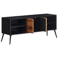 mueble de tv teca maciza reciclada 112x31x45 cm