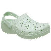 crocs zuecos classic floral cut out clog para mujer