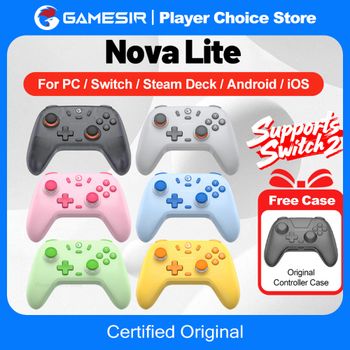 Gamesir Gamepads PC Switch 2 controlador Nova Lite Controle Hall Joystick efectivo para Nintendo Switch Steam Android iOS teléfono