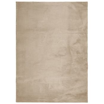 Alfombra De Pelo Corto Suave Lavable Huarte Arena 240x340 Cm Vidaxl