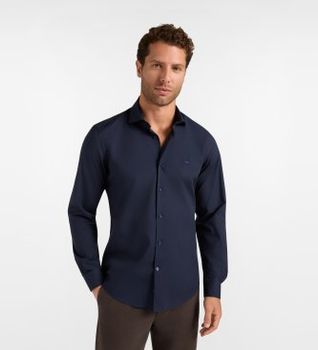 Harmont & Blaine para hombre. CNR001012523I Camisa Popeline Stretc azul marino (L), Algodón, Clásico, Manga larga
