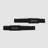 correas para levantamiento acolchadas de myprotein - negro