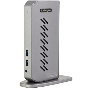 Startech Docking Station Híbrido USB 3.0 para Ordenador Portátil USB Tipo C o USB-A para 2 Monitores HDMI o DisplayPort