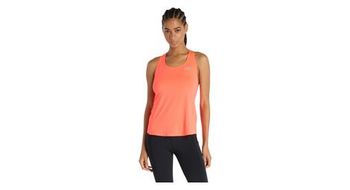 Camiseta de tirantes new balance race day roja de mujer