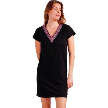 Admas Vestidos Vestido de playa manga corta Sailor Club para mujer
