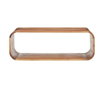 Mesa de café - mesa de centro de madera maciza de acacia 90x50x30 cm