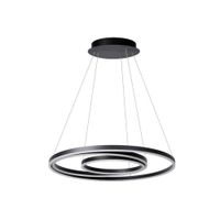 lampara colgante de aluminio con 1 led integrado negro