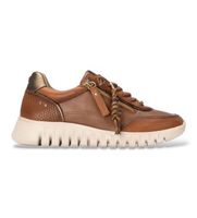 carmela para mujer 16424402-camel zapatillas de piel 164244 marron claro 40 3 a 5cm cordones cremallera casual