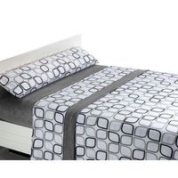 juego de sabanas de coralina spring - 3 piezas - cama 150 - gris - disponible en varios tamanos y colores
