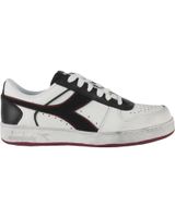 de diadora diadora magic basket low icona leather c5019 178568 01 red white blanco-burdeos