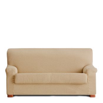 Funda De Sofá 2 Plazas Elástica Premium Con Funda Cojín Aparte E Incluída Muy Suave Lino 140 - 170 Cm