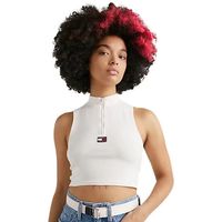 tommy jeans camiseta tirantes badge para mujer