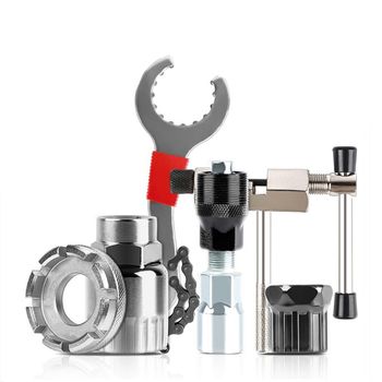 Kits de herramientas de reparación de bicicletas, interruptor de cadena, removedor de volante, cortador, extractor de manivela, llave para bicicleta de montaña, soporte de herramientas de
