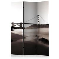 biombo - san francisco golden gate bridge in black and white 135x172 cm