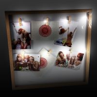 festival vibe led photo frame