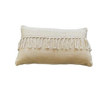 Funda de cojín de algodón tawa 30x50 natural