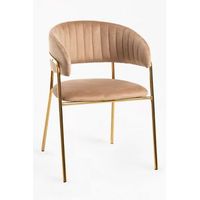 silla moniel golden terciopelo de terciopelo 785752 cm - champan
