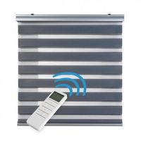 estor enrollable motorizado noche y dia automatico con bateria estores con motor y mando acabados premium gris 140 x 250cm