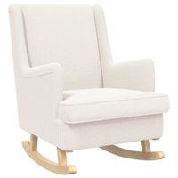 mecedora crema 62 x 80 x 85 cm boucle vidaxl