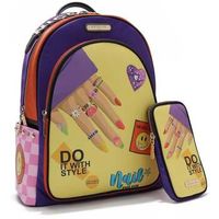 nicole lee bolso mochila para portatil con puerto de carga usb nail polish para mujer