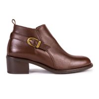 botin piel marron