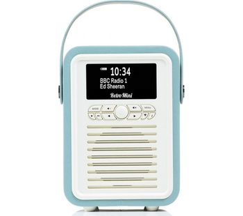 VQ Retro Mini Portable DABﱓ Bluetooth Radio - Mint