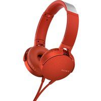 sony extra bass mdr-xb550ap headphones - red red