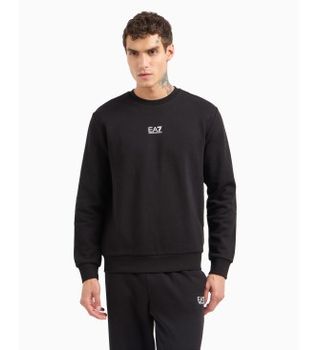 EA7 para hombre. 8NPM34_PJVTZ Sudadera de manga larga negro (S), Casual, Deportivo, Algodón, Multideporte
