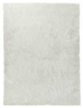 Alfombra de pelo largo Glamorous blanco 60x100 cm