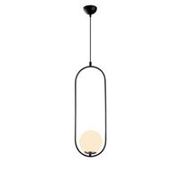 lampara de techo mudoni-mr-837 blanco negro hierro vidrio 20x15x146 cm